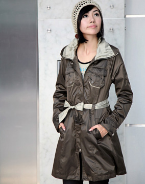 ladies' nylon dust coat