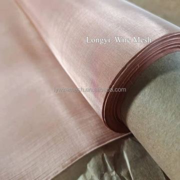 Pure copper infused shielding wire mesh fabric