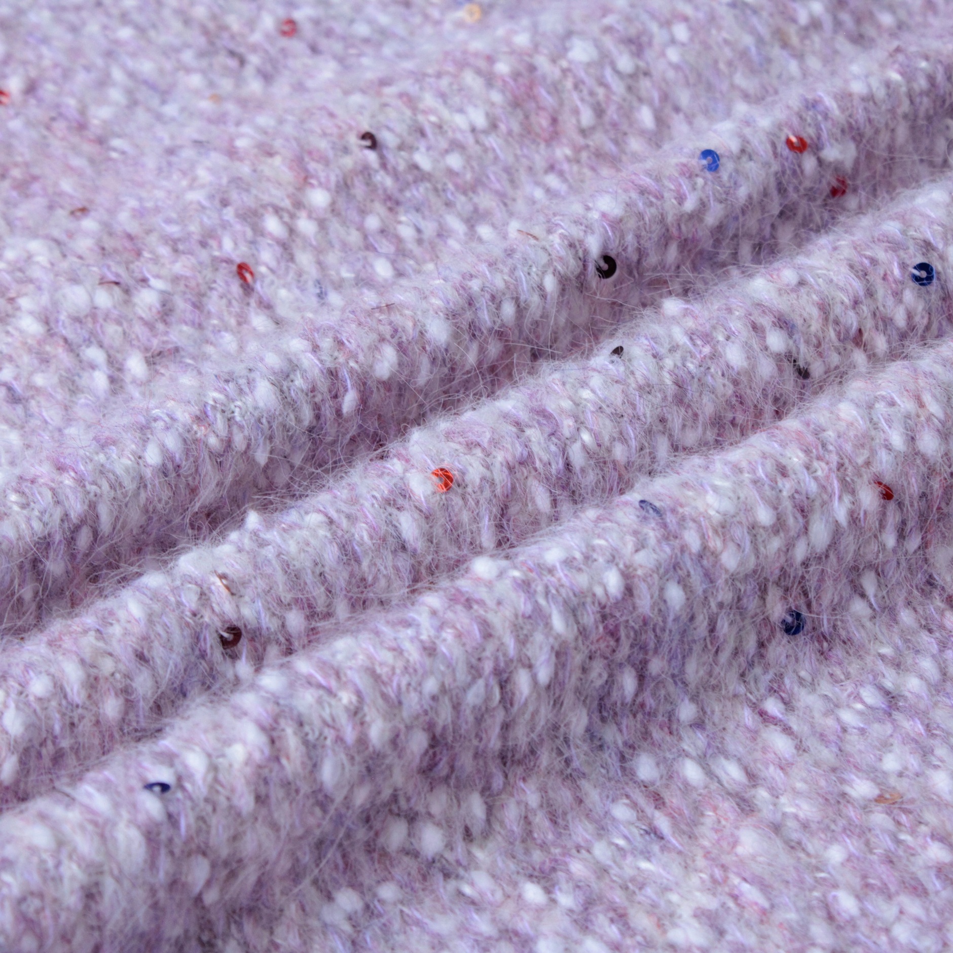 ເນື້ອຜ້າ Sequin Boucle Sequin Boucle Fabric