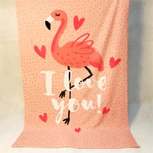 Wholesale Flamingo Printed Micro Fiber Beach Towel Custom