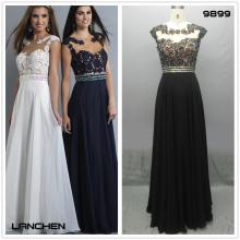 Woman's Sexy Cap Sleeve Prom Dresses