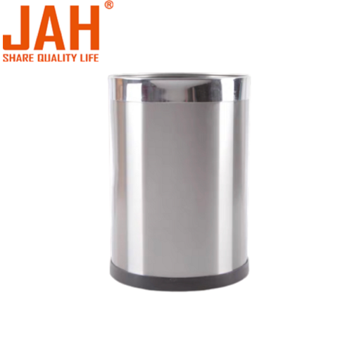 JAH Decorative Metal Small Trash Can Wastepaper Basket