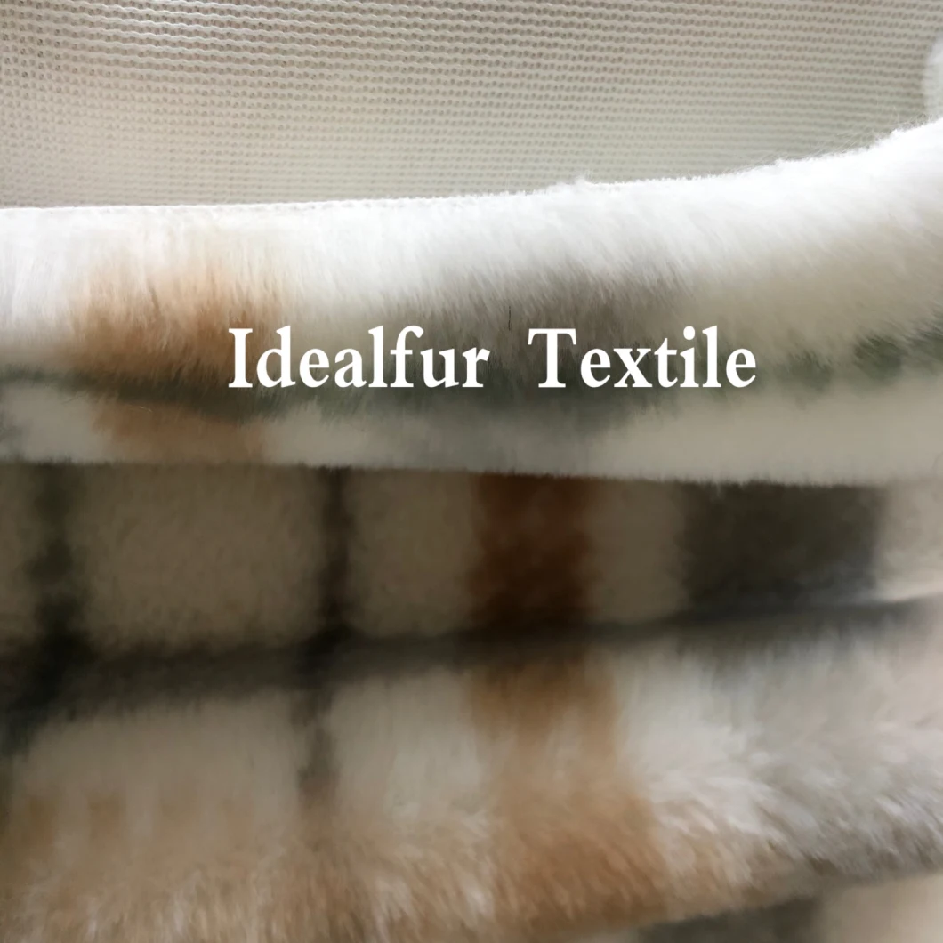 Digital Printing Super Soft Imitation Rabbit Fur