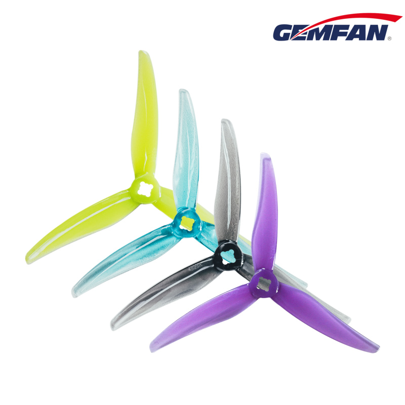 GEMFAN 4 Inch Hurricane Series 4525 3-Blade FPV Drone Propeller