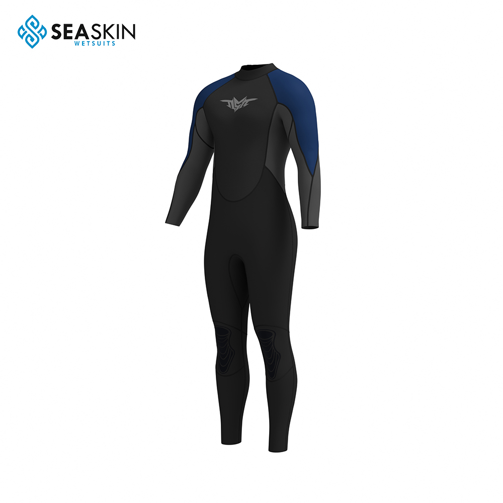 Seaskin Basic Back zip neoprene بذلة كاملة للذكور