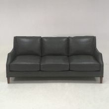 Three person leather sofa