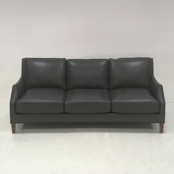 Three person leather sofa