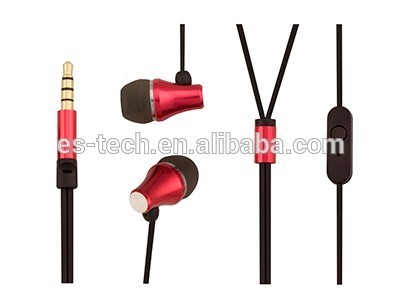 Luxe earphones Metal in ear earphone with mic stereo earbuds