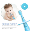 बीपीए मुक्त शिशु प्रशिक्षण सिलिकॉन टूथब्रश