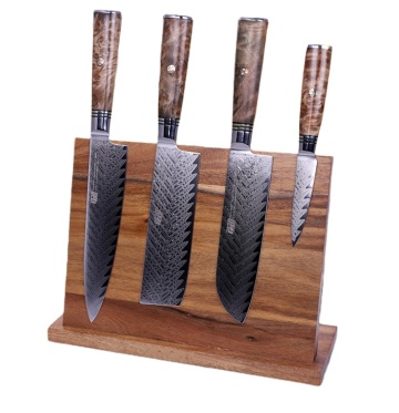 Magnetic Wooden Knife Block