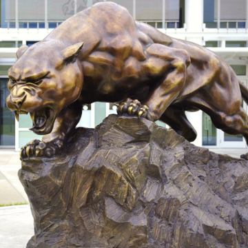 High Quality Life Size Bronze Panther Sculpture