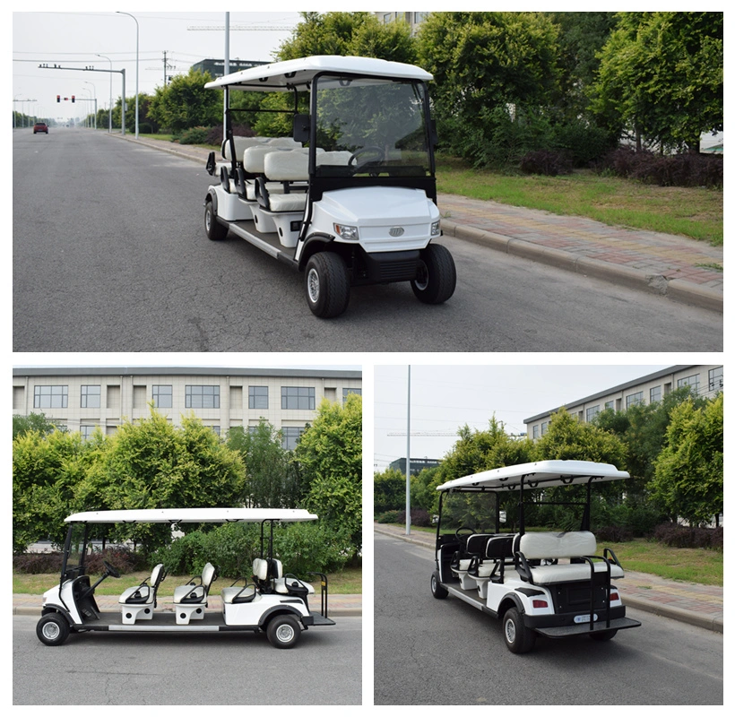 8 Seater Golf Carts 6+2 Persons Electric Car