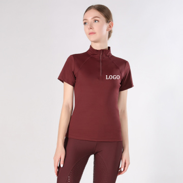 Vrouwen korte mouw paardensportkleding