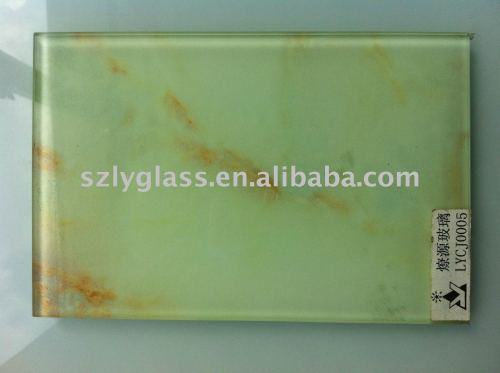 Decorative Laminated art glass partition wall