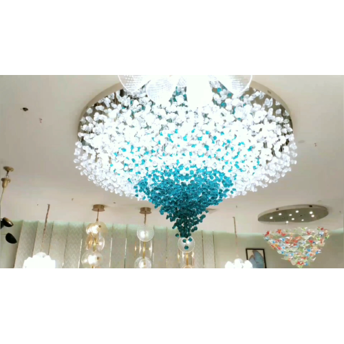 Lustre en cristal de lustre en verre de l&#39;hôtel