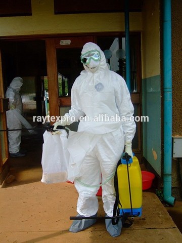 Nonwoven Ebola Protective Coverall Set