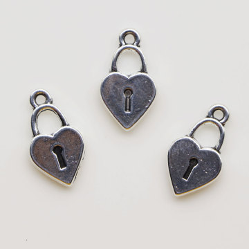 Factory Supply Heart Lock Beads Hot Selling 100pcs for Handmade Decoration