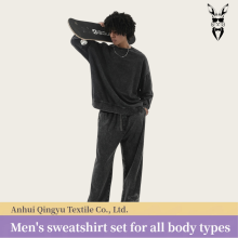 Heavy Retro Batik Distressed Pullover Sweatshirt