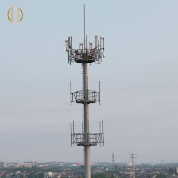 Polo de aço de torre de tubo único de 45 metros