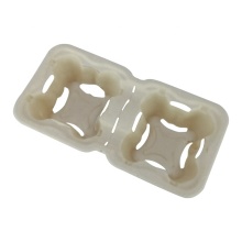 Pulp Material Compostable Beverage Cup Carrier Trays