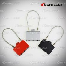 3 Digits Resettable Combination Cable Padlock