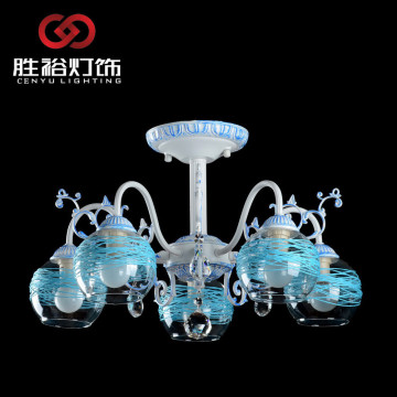 High quality decorative bamboo glass crystal ceiling light