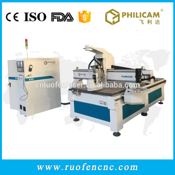 Philicam wood carving kitchen door making automatic changer tool cnc router machine