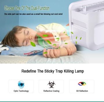 New Electric LED Mosquito Flying Bug Insect Trap Zapper Killer Night Lamp