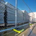 Galvanized temporary fence or movable fence