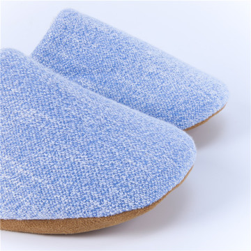 Light Blue Winter Indoor Slippers