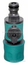 Plastic Garden Hose Quick Connector With Valve And Male Joint Connector?