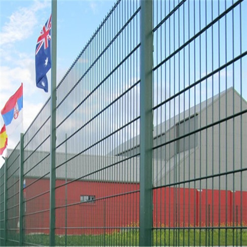 double wire mesh fence