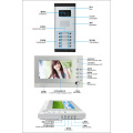 Kabelgebundenes Video 6-Einheiten-Apartment-Intercom-System