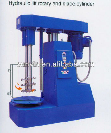 high speed mixer, glaze high speed dispersion mixer, hydraulic lift rotary and blade cylinder F2-7.5