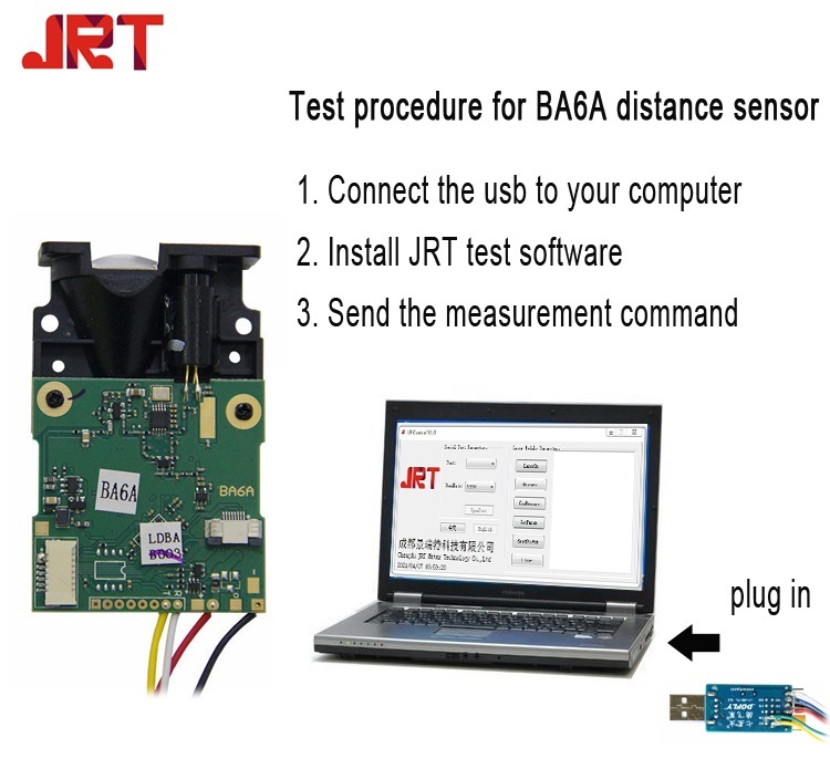 How to use 100m Industrial Distance Measuring Sensor USB