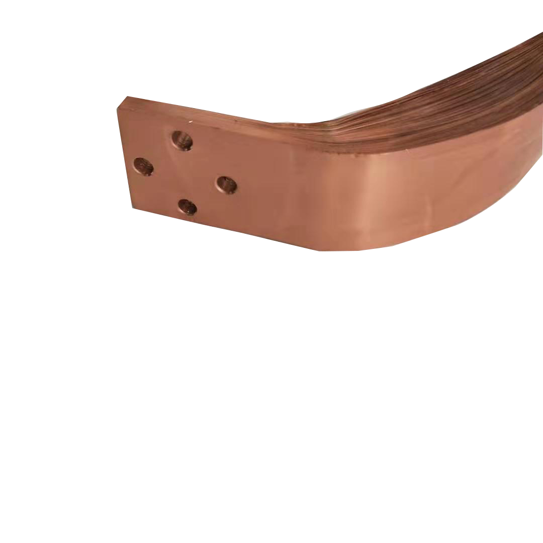 01mm02mm copper foil flexible laminated copper busbar for welding equipment