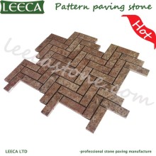 Natural red garden stone paving stone