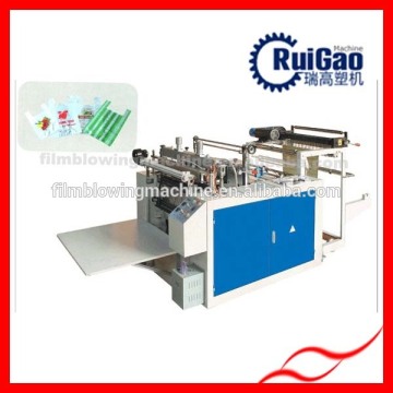 Plastic T shirt bag cutting machine