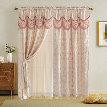Wholesale Living Room Thick Art Shading Embroidered Curtains