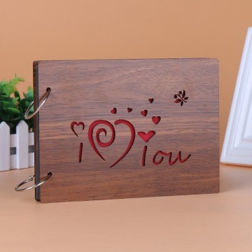 Customize Wooden Commemorative Photo Album Loose-leaf Album