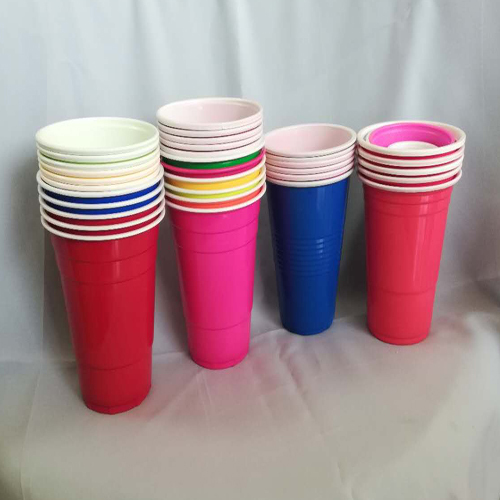 Disposable Plastic Red  PP Cups