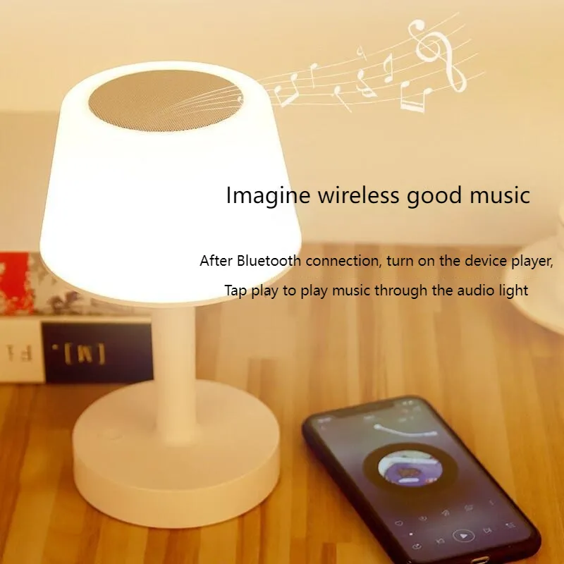 Colorful Bluetooth Speaker with Touch Control and Lamp