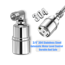 Stainless Steel Float Ball Valve - Mini, Easy Install, Automatic Filling & Livestock Water Level Control