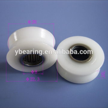 wholesale high quality plastic pulley v groove wheel bearing