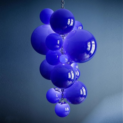 Personnalisation Iridescente Grape Escair Round Chandelier