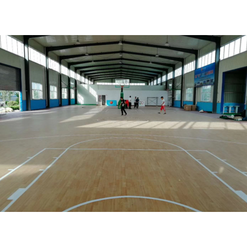 Piso de la cancha de baloncesto de deportes de vinilo sintético