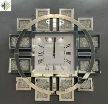 Digital Mirrored Wall Clock