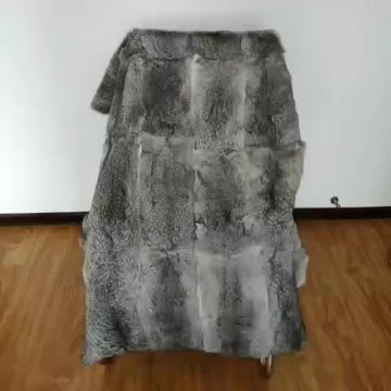 White Rabbit Fur Throw Blanket Real Rabbit Fur Blanket