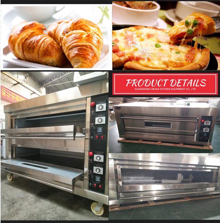 Commercial Kitchen Equipment Table Top Bread Baking Pizza one deck Gas Oven
