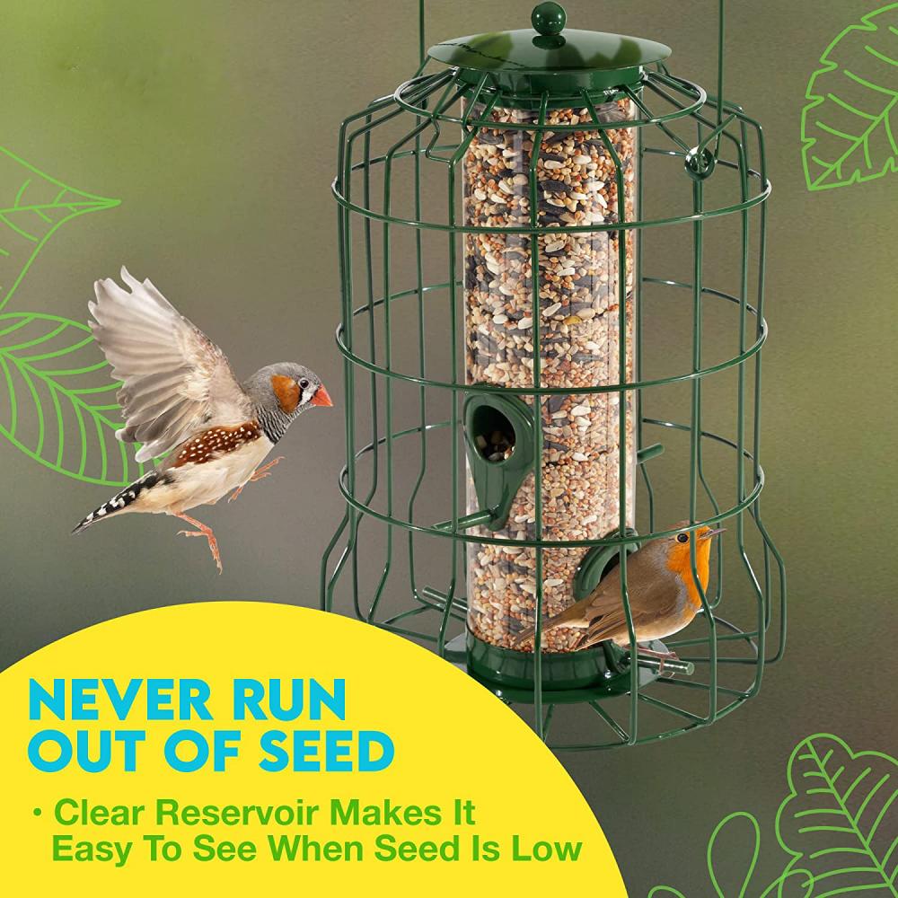 Premium grade staal gekooide buis Wildbird feeder